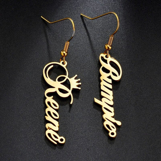 Personalized Customize Name Earrings